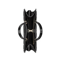 Black Leather Tote Bag
