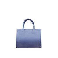 Blue Calfskin Tote Bag