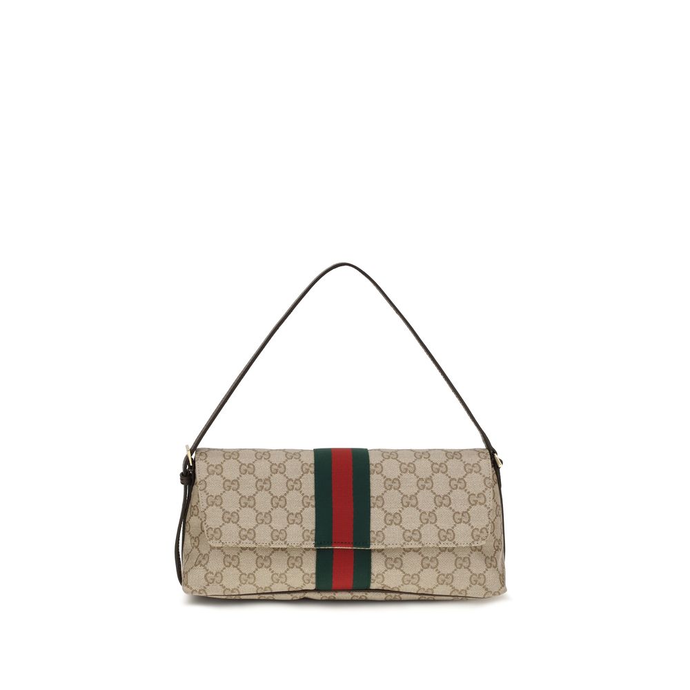 Beige Fabric Handbag