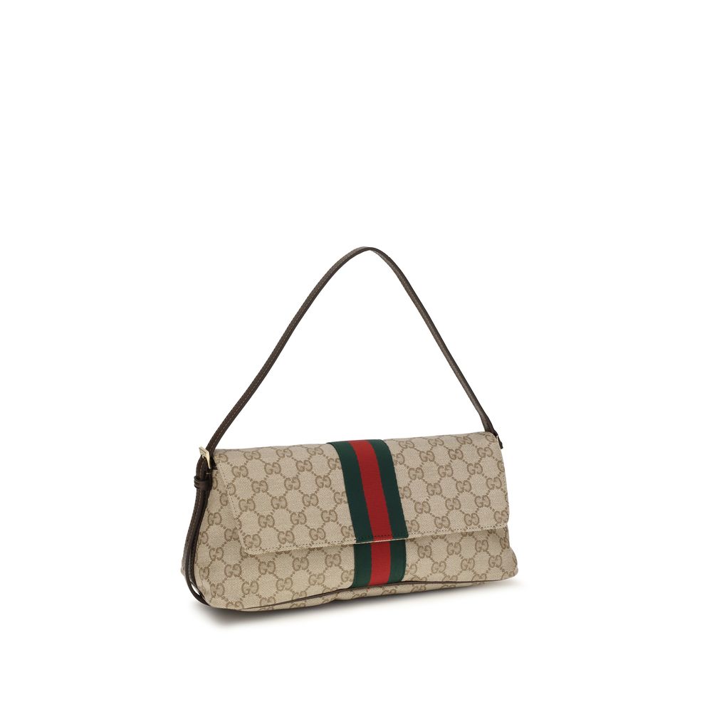 Beige Fabric Handbag