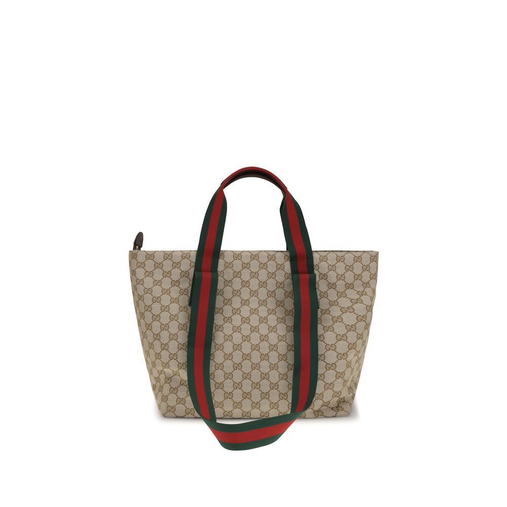 Beige Fabric Shoulder Bag