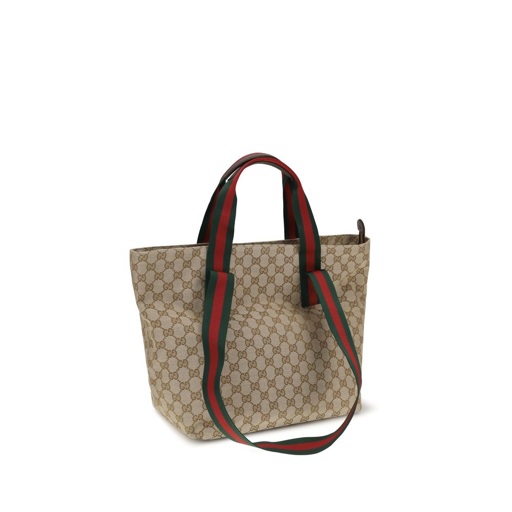 Beige Fabric Shoulder Bag