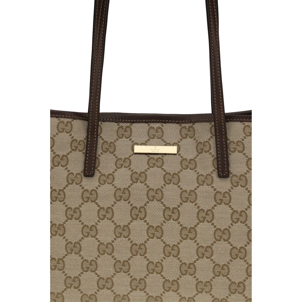 Beige Fabric Handbag