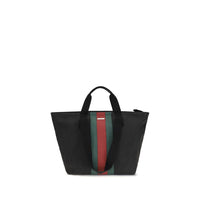 Black Cotton Shoulder Bag