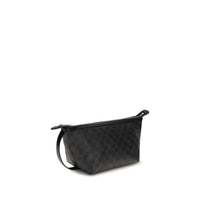 Black Fabric Clutch Bag