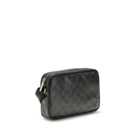 Black Fabric Shoulder Bag