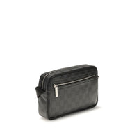 Black Fabric Shoulder Bag