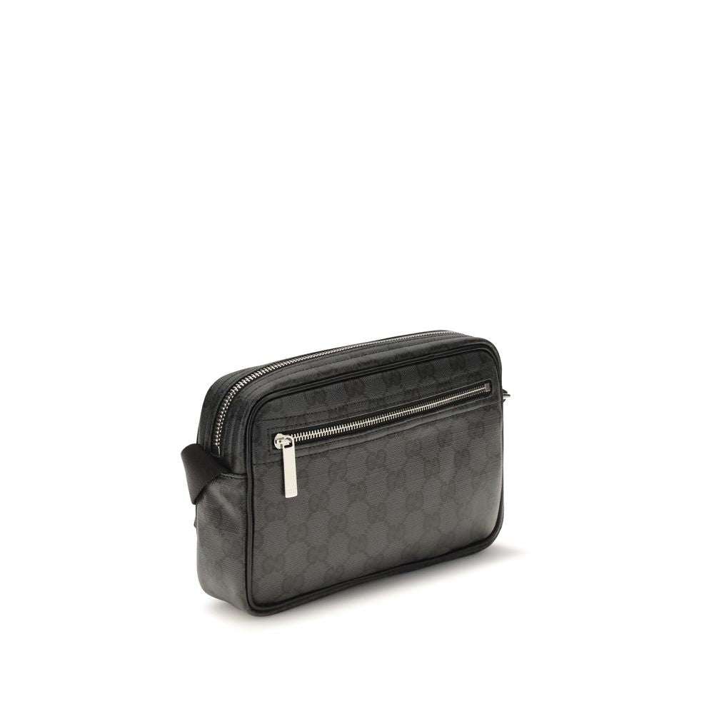 Black Fabric Shoulder Bag