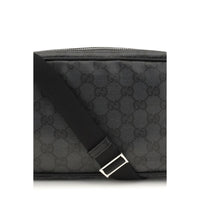 Black Fabric Shoulder Bag