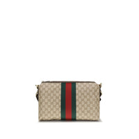 Beige Fabric Shoulder Bag