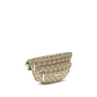 Beige Fabric Shoulder Bag