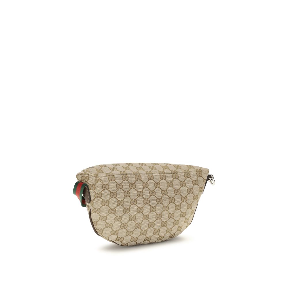 Beige Fabric Shoulder Bag