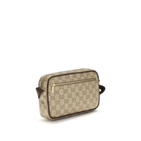 Beige Fabric Shoulder Bag