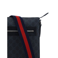 Black Fabric Shoulder Bag