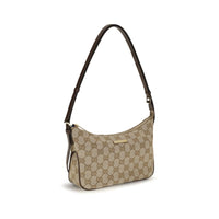 Beige Fabric Handbag
