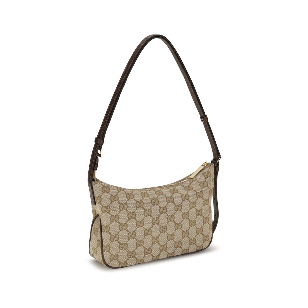 Beige Fabric Handbag