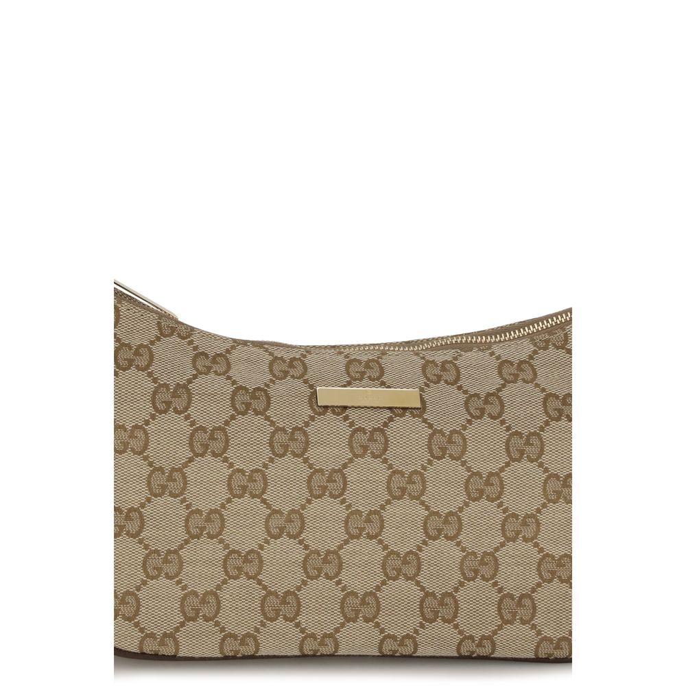 Beige Fabric Handbag