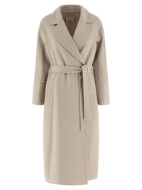 Beige Virgin Wool Coat