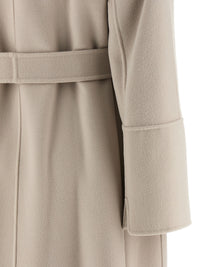 Beige Virgin Wool Coat
