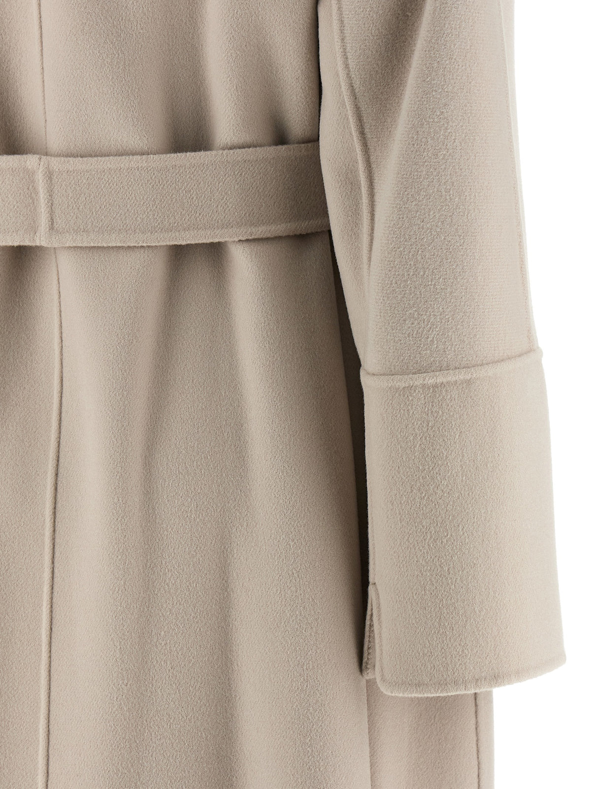 Beige Virgin Wool Coat