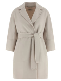 Beige Virgin Wool Coat