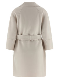 Beige Virgin Wool Coat