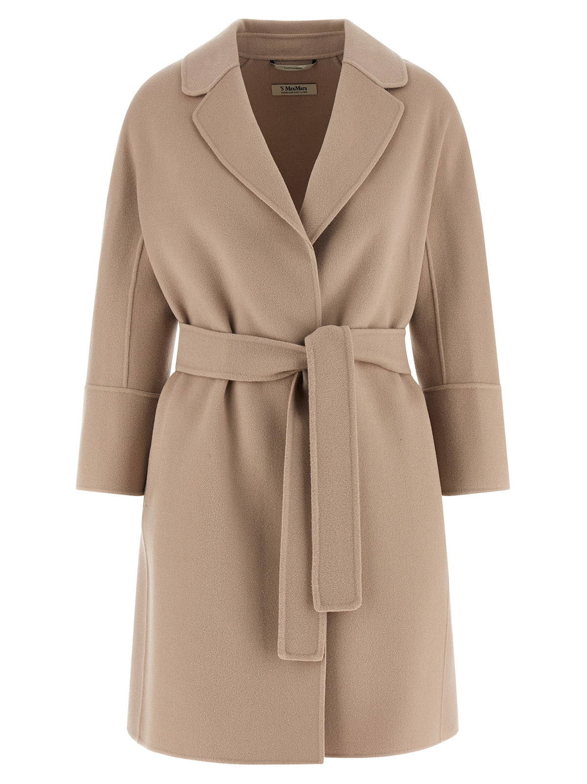 Beige Virgin Wool Coat