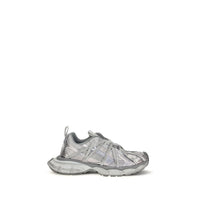 Gray Polyethylene Athletic Sneakers