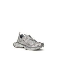 Gray Polyethylene Athletic Sneakers