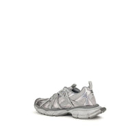 Gray Polyethylene Athletic Sneakers