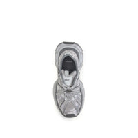 Gray Polyethylene Athletic Sneakers