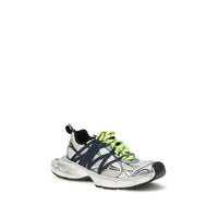 Gray Polyester Athletic Sneakers