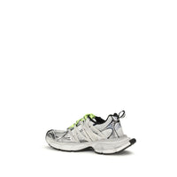 Gray Polyester Athletic Sneakers