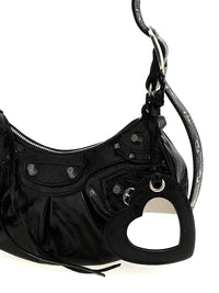 Black Lamb Leather Crossbody Bag
