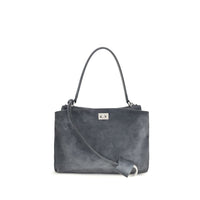 Gray Calf Leather Bos Taurus Handbag