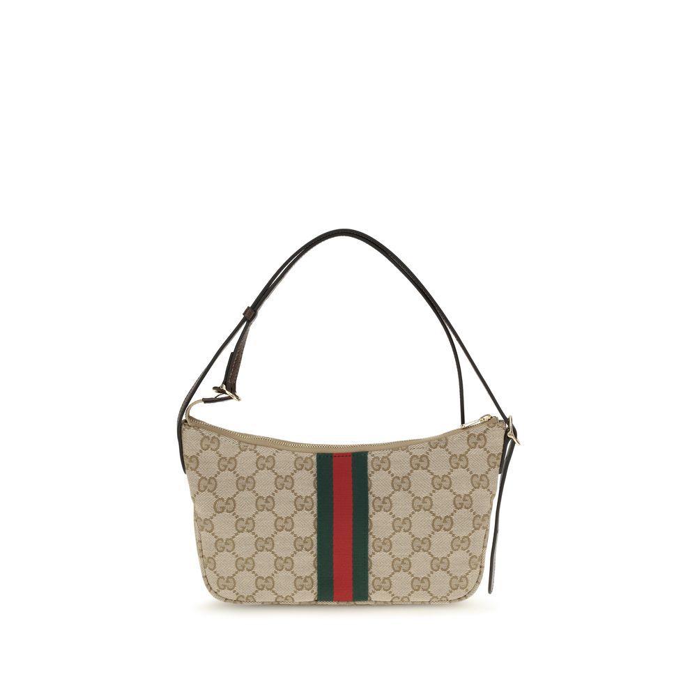 Beige Fabric Shoulder Bag