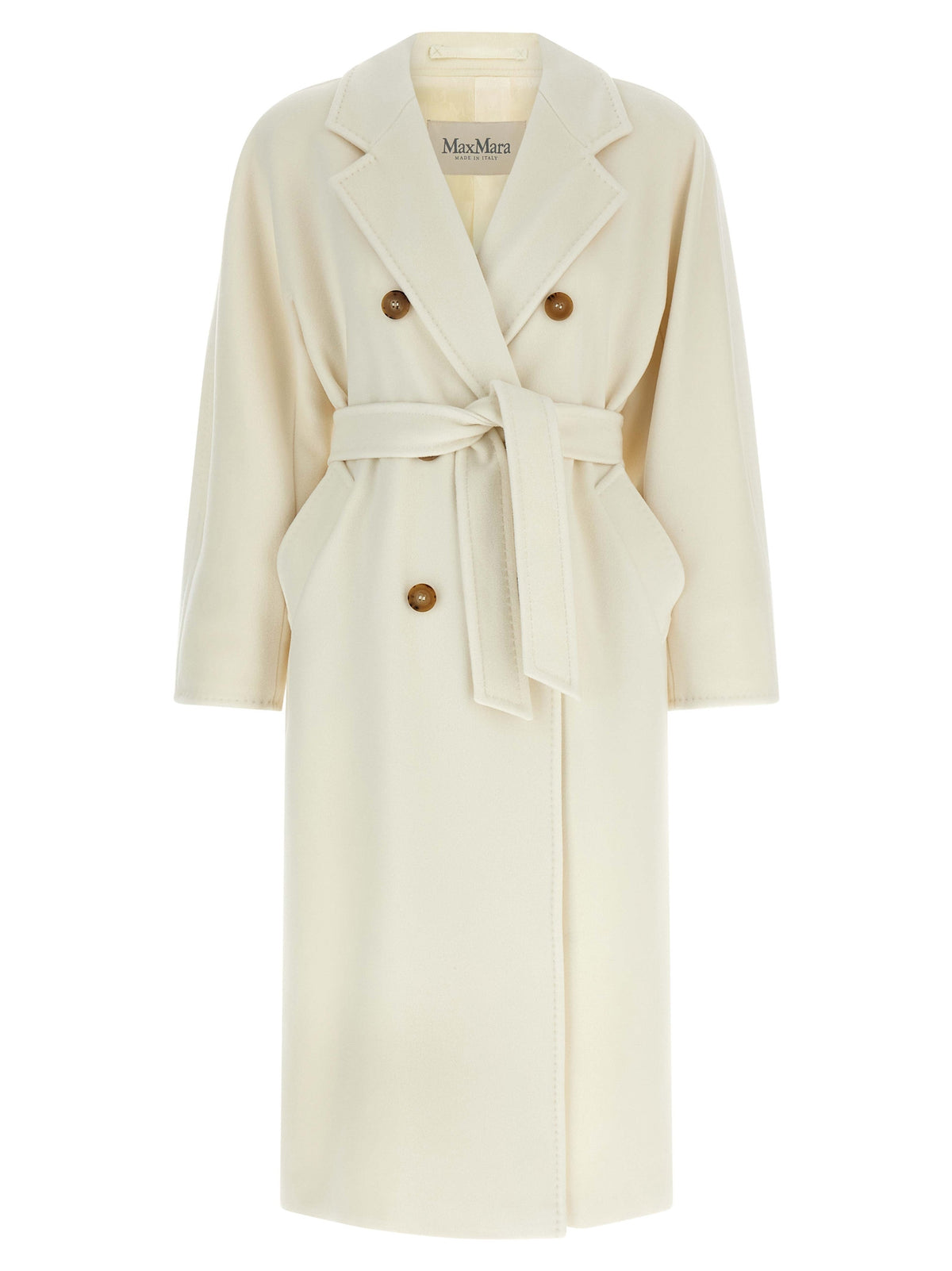 White Virgin Wool Coat