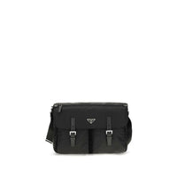 Black Polyamide Shoulder Bag