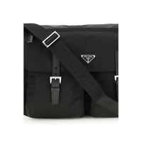 Black Polyamide Shoulder Bag