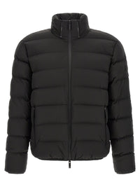 Black Polyester Full-Length Jacket