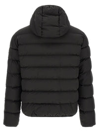 Black Polyester Full-Length Jacket