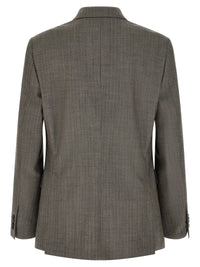 Gray Virgin Wool Two-Piece Suit