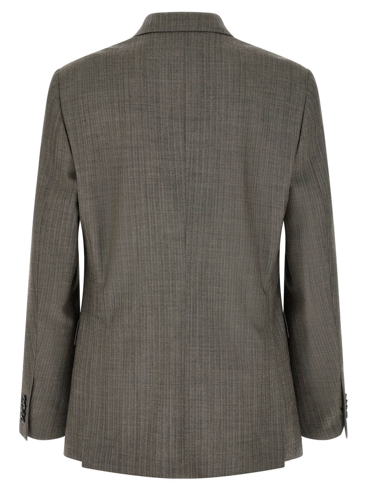 Gray Virgin Wool Two-Piece Suit