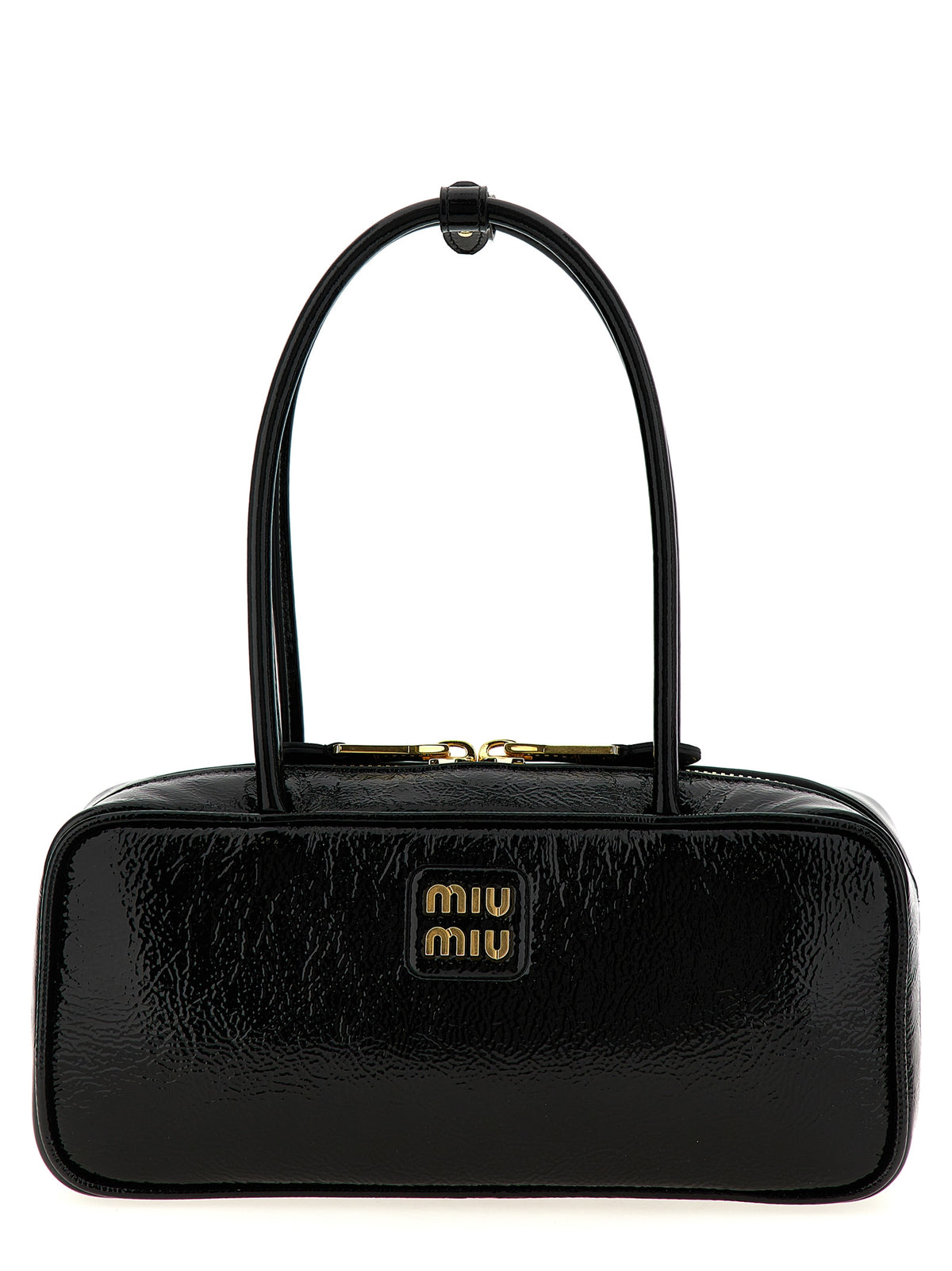 Black Lamb Leather Handbag