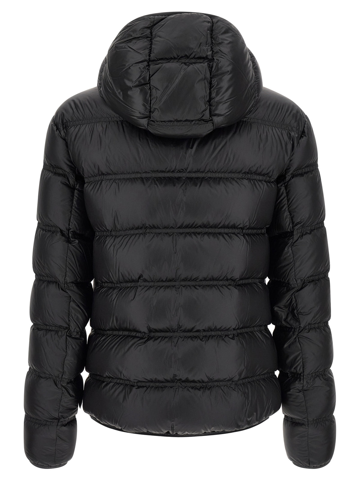 Black Polyamide Full-Length Jacket