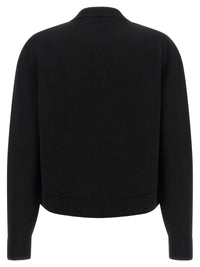 Black Polyester Cardigan