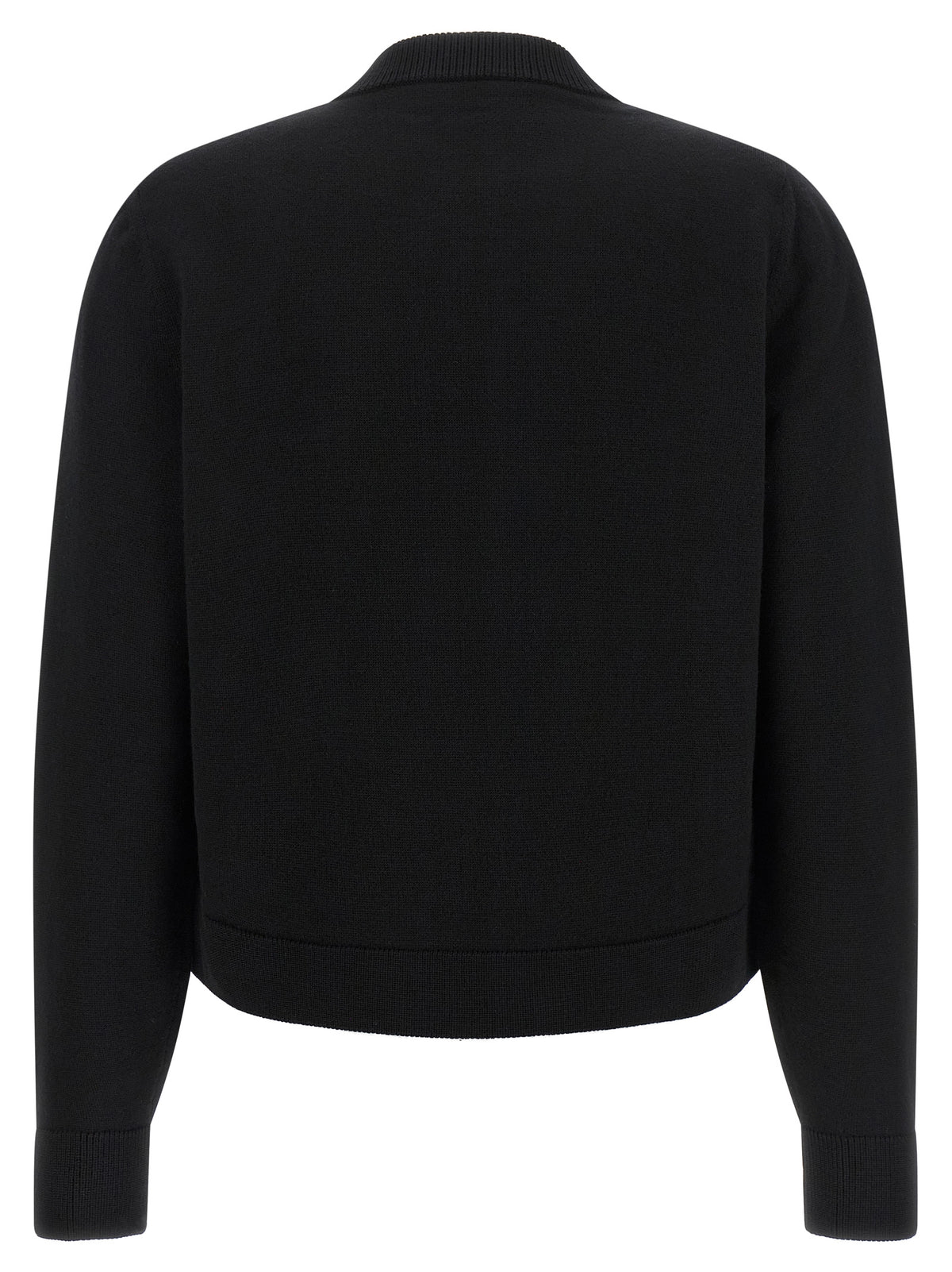 Black Polyester Cardigan