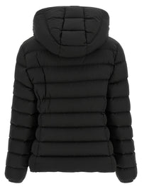 Black Polyester Full-Length Jacket