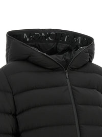 Black Polyester Full-Length Jacket