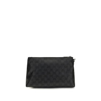 Black Fabric Clutch Bag